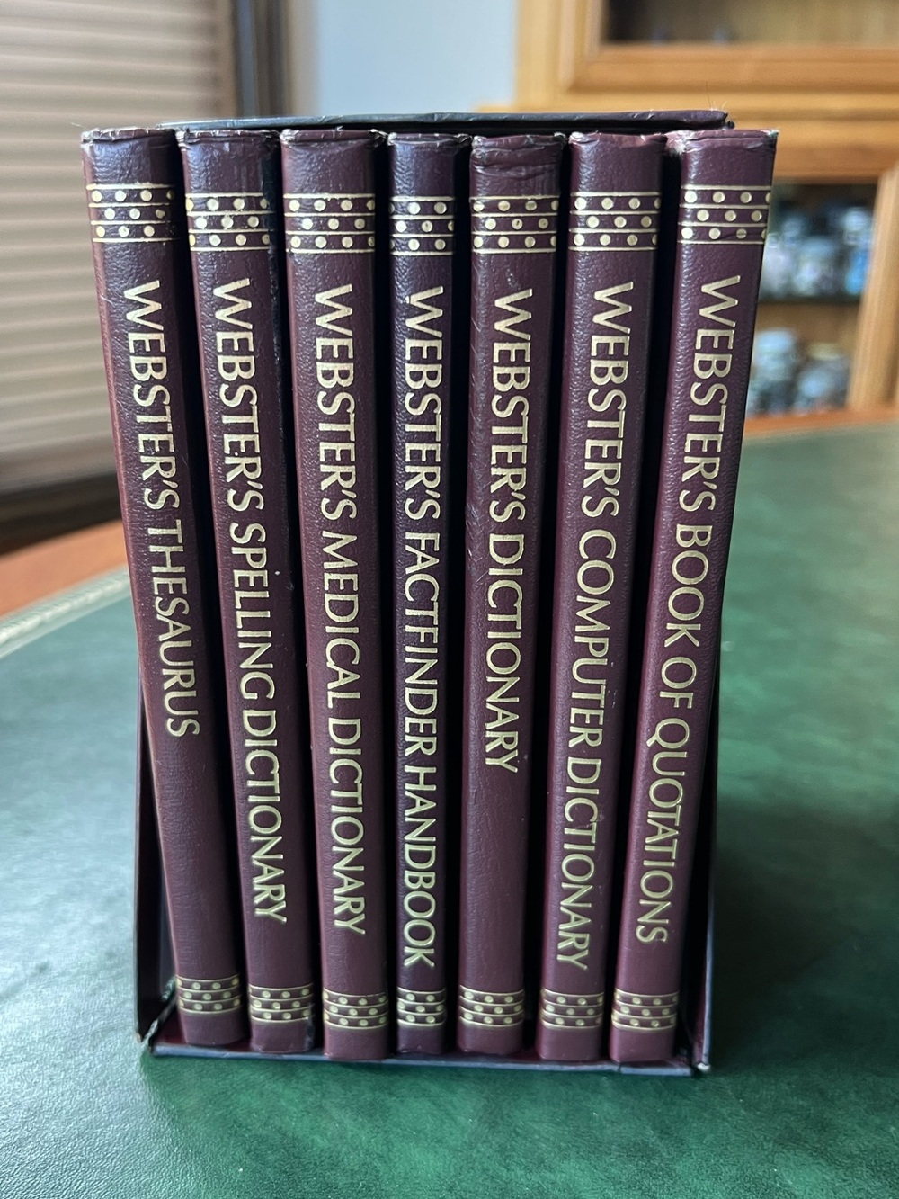 Vintage Set of Webster’s Comprehensive Desk Reference Library Books